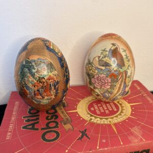 Vintage Dúo de huevos Satsuma