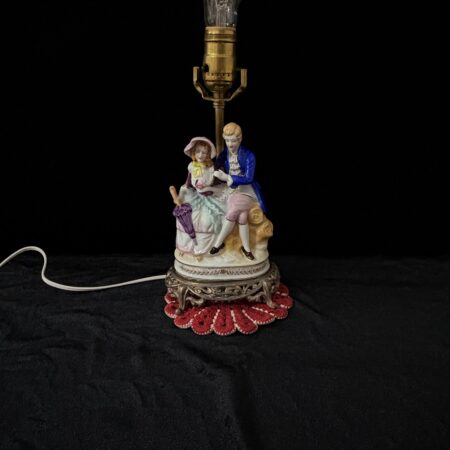 Lámpara vintage pareja victoriana (1970)